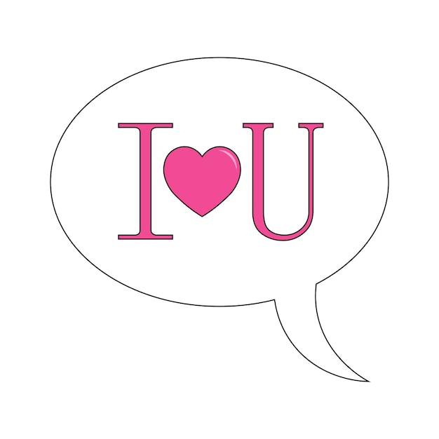 Ilustración simple del icono del corazón para el Día de San Valentín