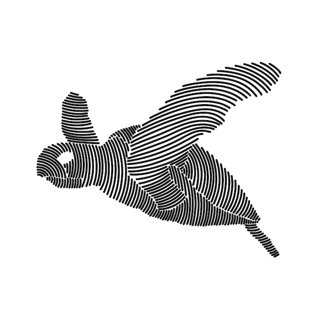 Ilustración simple de una tortuga marina 3