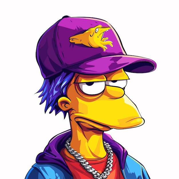 Vector la ilustración de los simpson y bartman