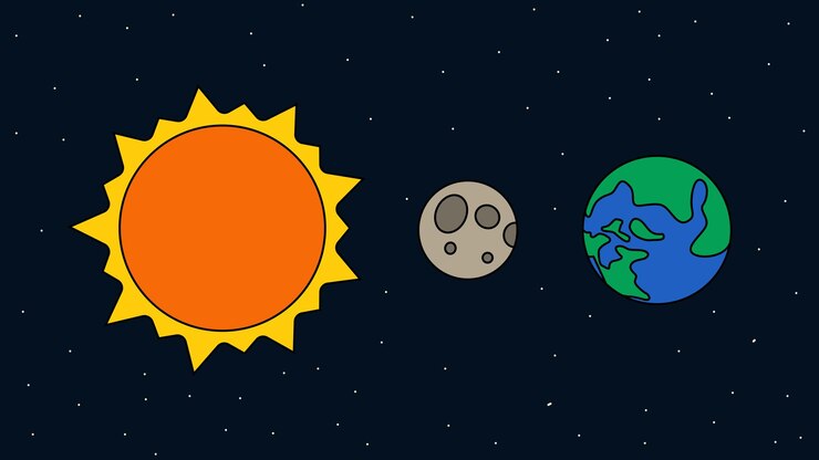 Ilustración del sistema solar adecuada para la educación