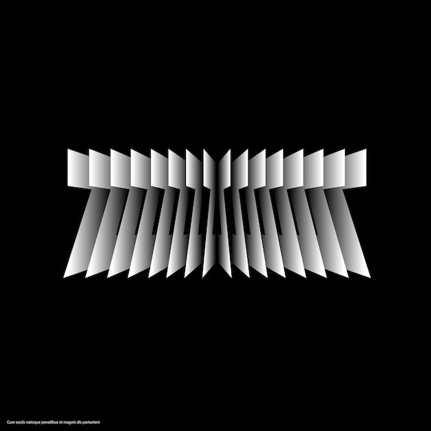 Ilustración sobre fondo negro Arte vectorial