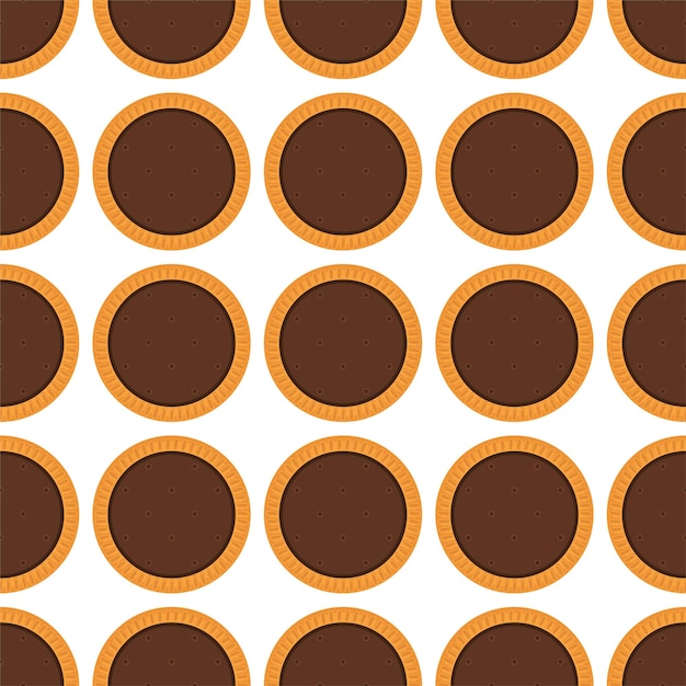 Ilustración sobre el tema conjunto grande kit de galletas idénticas galleta de pastelería colorida