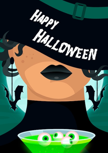 Vector ilustración sobre el tema del día de halloween