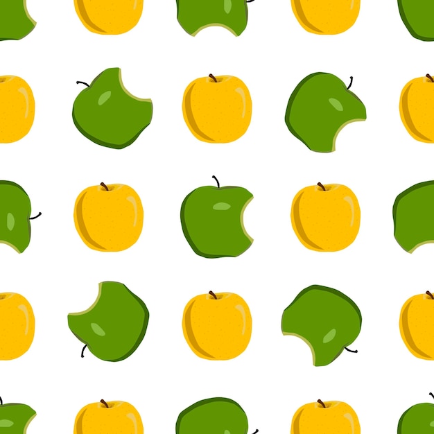 Ilustración sobre el tema gran manzana transparente de color