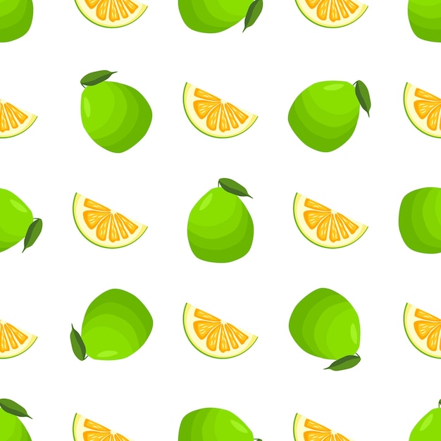 Vector ilustración sobre el tema gran pomelo sin costuras de color