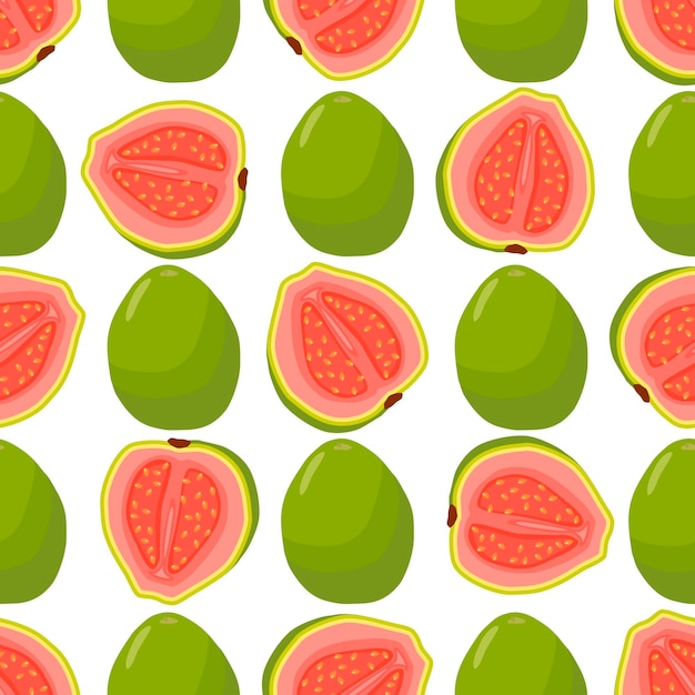 Ilustración sobre el tema guayaba inconsútil de color grande