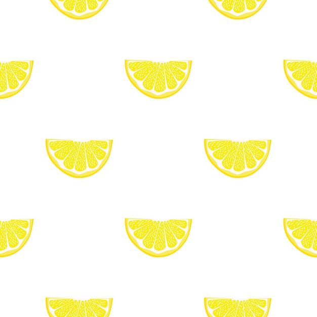 Ilustración sobre el tema del limón amarillo sin costuras de gran color