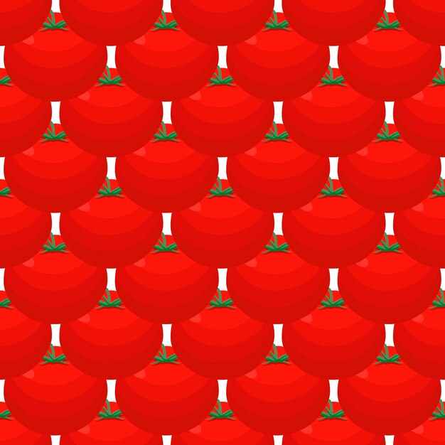 Ilustración sobre el tema del patrón de salsa de tomate vegetal rojo para el sello
