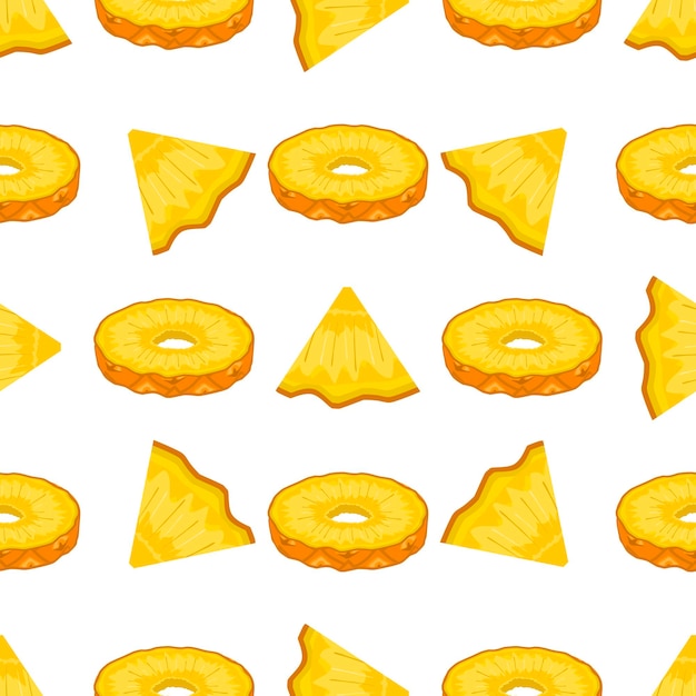 Ilustración sobre el tema de la piña de color grande sin costuras