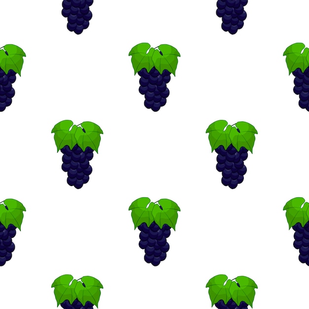 Ilustración sobre el tema uva inconsútil de color grande