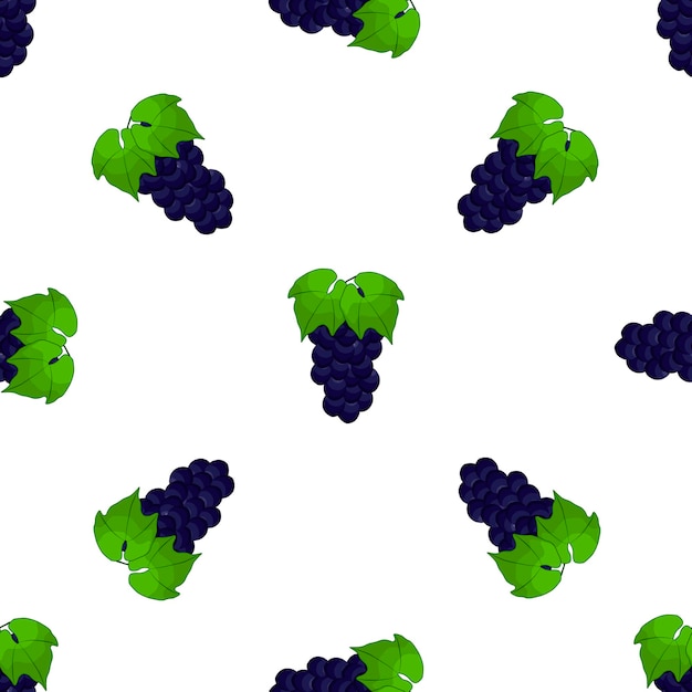 Ilustración sobre el tema uva inconsútil de color grande
