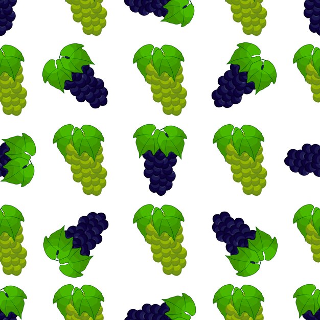 Ilustración sobre el tema uva inconsútil de color grande