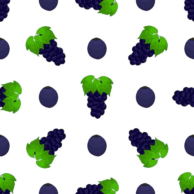 Ilustración sobre el tema uva inconsútil de color grande