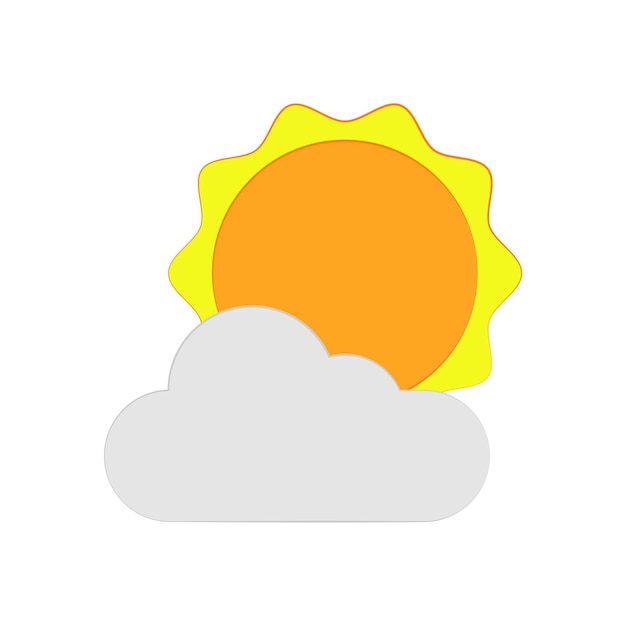 Ilustración del sol de verano
