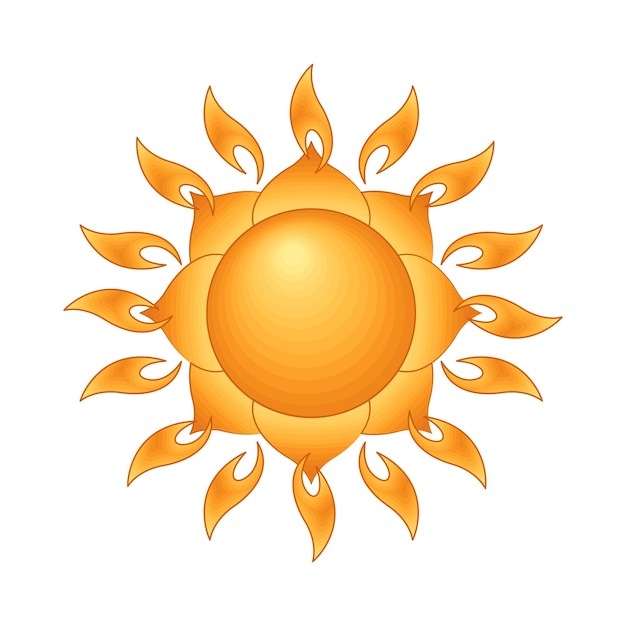 Ilustración del sol