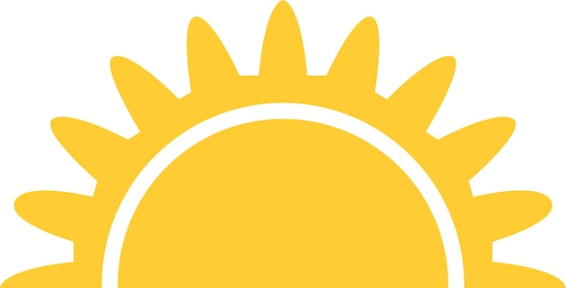 ilustración, de, sol