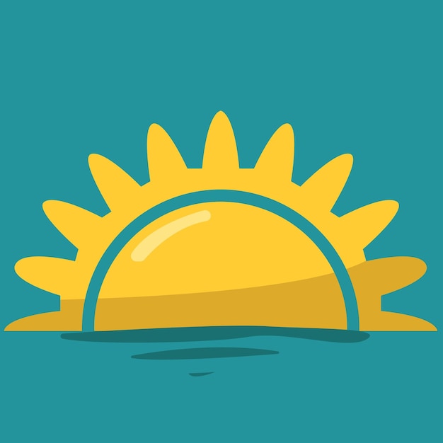 Vector ilustración, de, sol