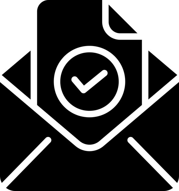 Ilustración del sólido de masaje y del vector de glifos de comprobación