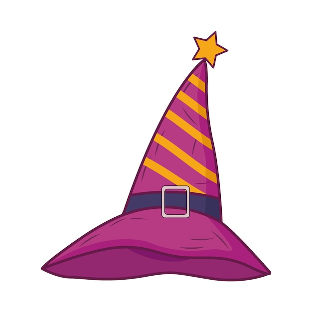 Ilustración de sombrero espeluznante