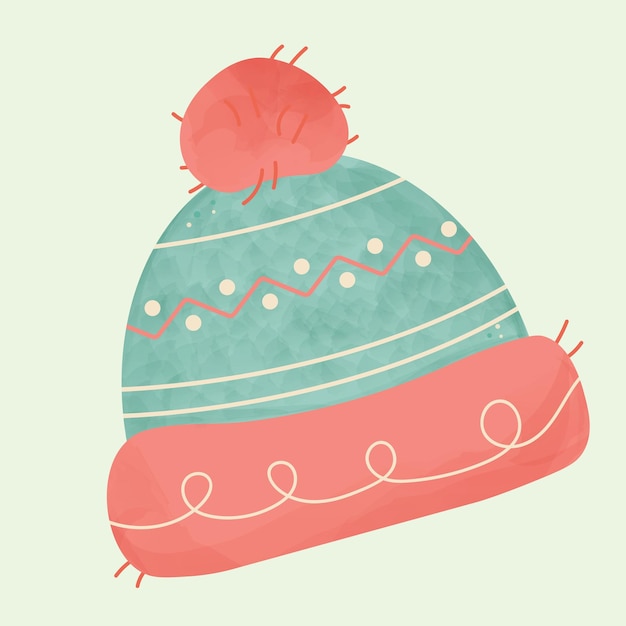 Ilustración de sombrero de invierno