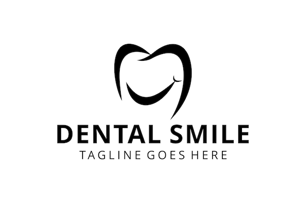 Ilustración sonrisa moderna plantilla de vector de diseño de logotipo de salud dental Logotipo