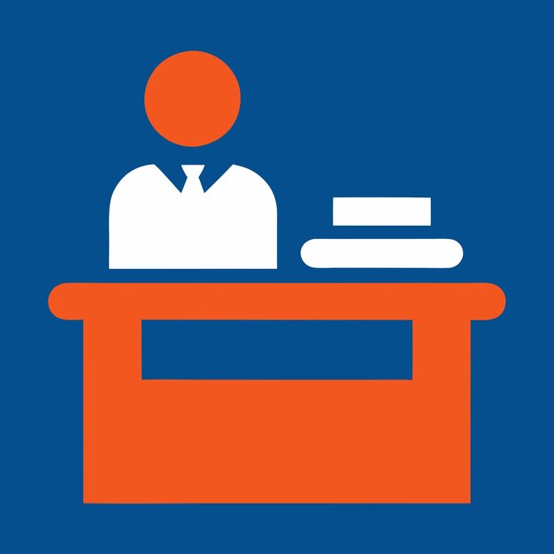Ilustración de stock del diseño del icono de recepción