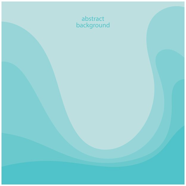 Ilustración de stock de diseño plano de fondo abstracto de vector de onda azul