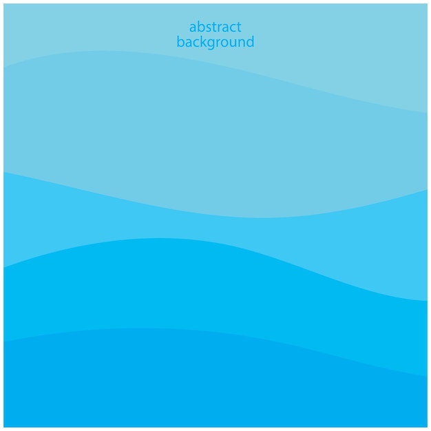 Ilustración de stock de diseño plano de fondo abstracto de vector de onda azul