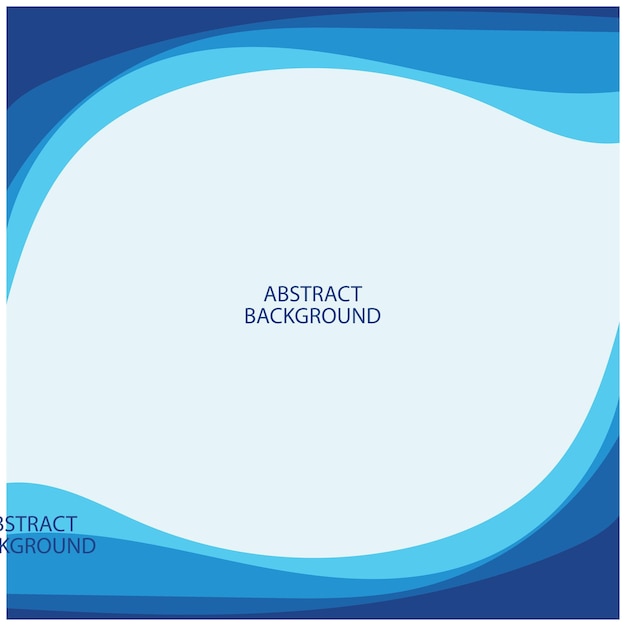 Vector ilustración de stock de diseño plano de fondo abstracto de vector de onda azul