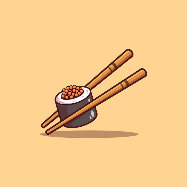 Ilustración de sushi Adecuado para iconos de pegatinas de decoración y otros