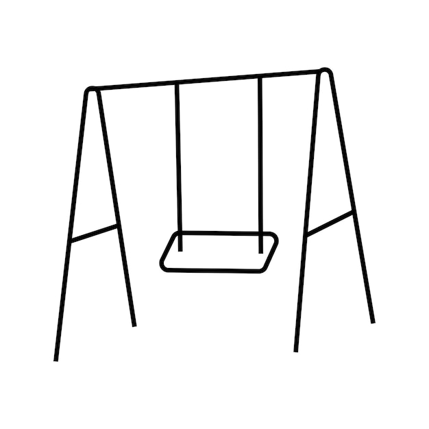 Ilustración de Swing Vector en estilo doodle