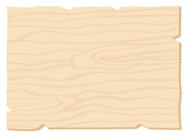 Ilustración del tablón de anuncios de madera.