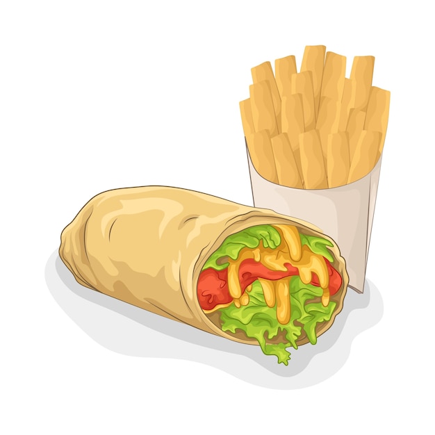 Vector ilustración de los tacos