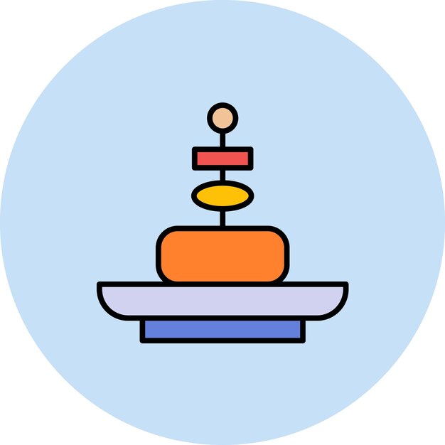Ilustración de las tapas planas