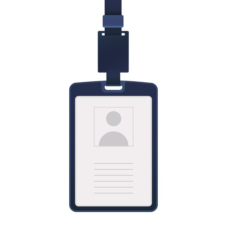 Vector ilustración de la tarjeta de identidad