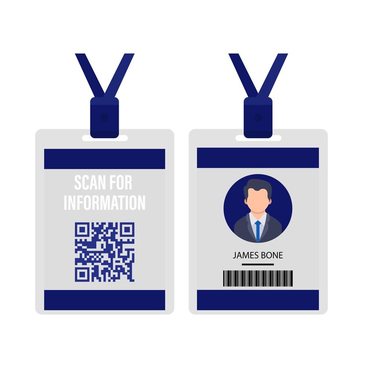 Vector ilustración de la tarjeta de identificación