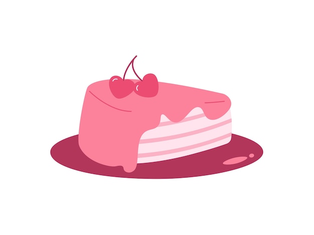 Ilustración de la tarta de San Valentín