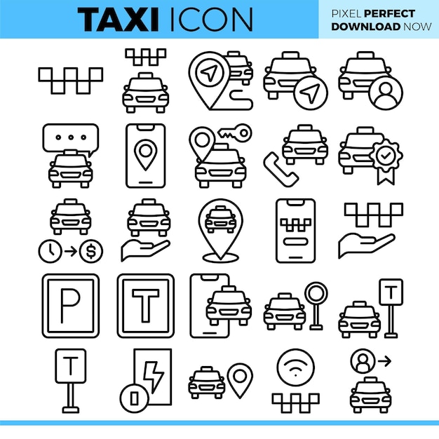 Ilustración de un taxi