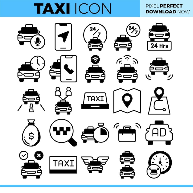 Ilustración de un taxi