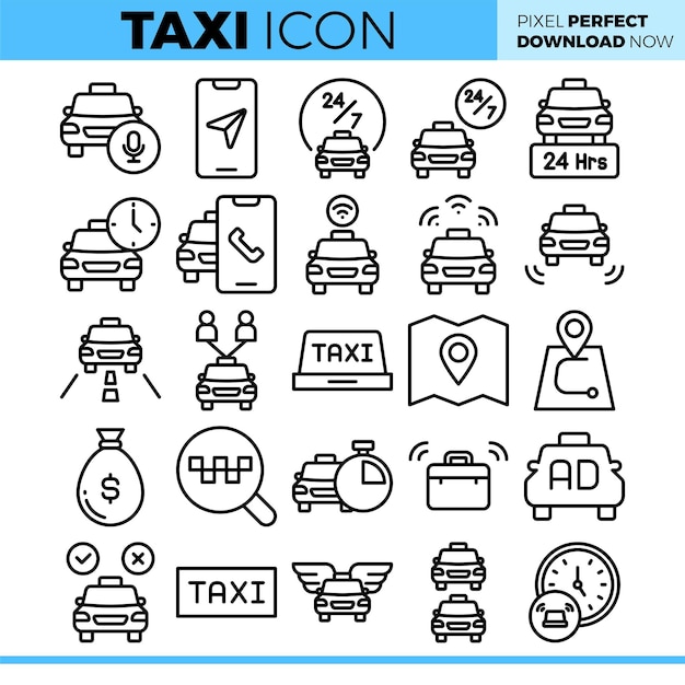 Ilustración del taxi