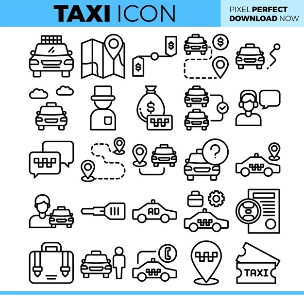Ilustración del taxi