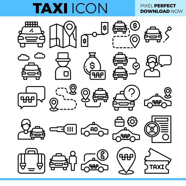 Ilustración de un taxi