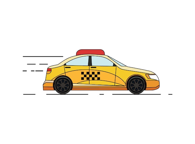 Vector ilustración de taxi