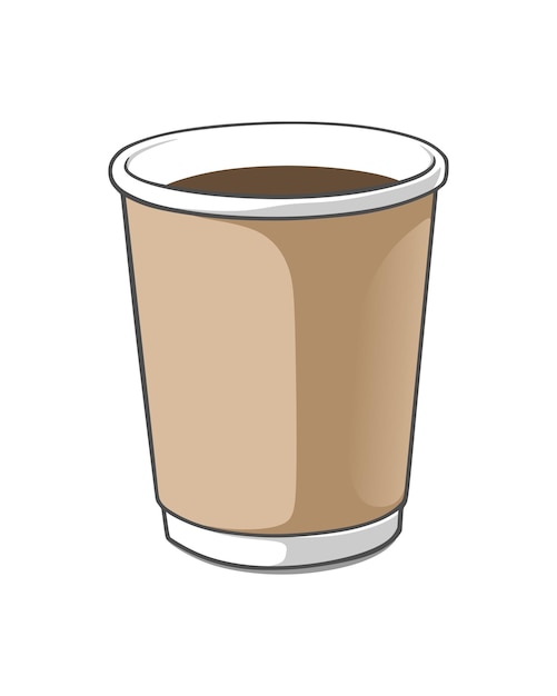 Ilustración de taza de café de diseño vectorial