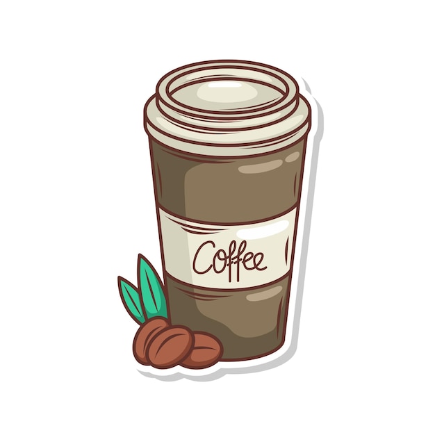 Ilustración de una taza de café