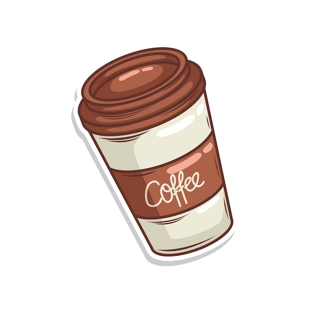 Ilustración de una taza de café