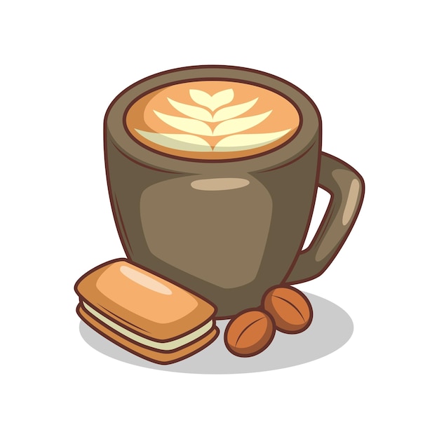 Ilustración de una taza de café