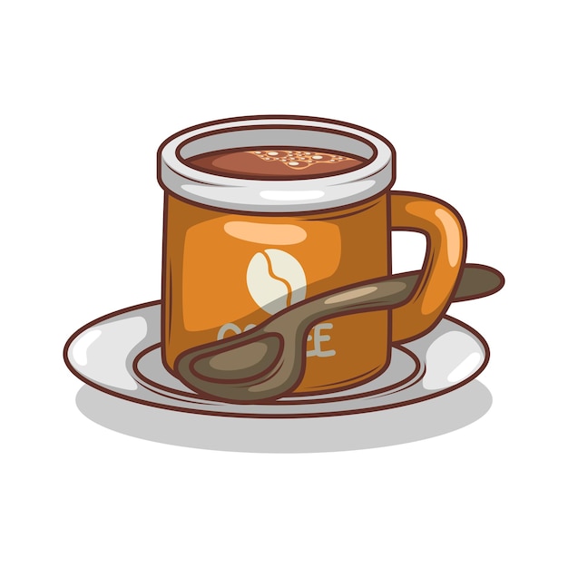 Ilustración de una taza de café