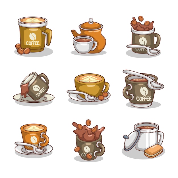 Ilustración de una taza de café