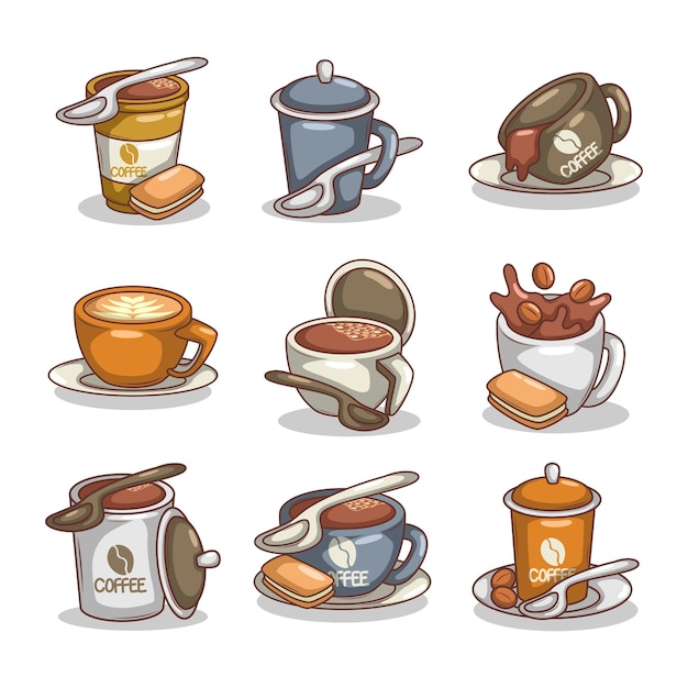 Ilustración de una taza de café